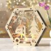 Lanternes de Noël en bois découpées au laser – Fabrication artisanale locale – Image 3