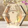 Lanternes de Noël en bois découpées au laser – Fabrication artisanale locale – Image 2